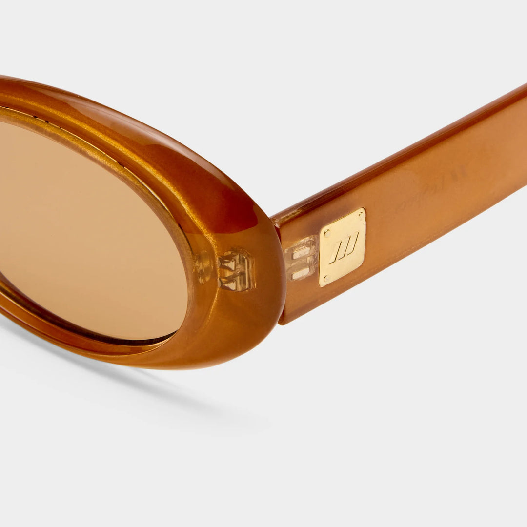 Le Specs Work It! Sunglasses - Gold Pearl