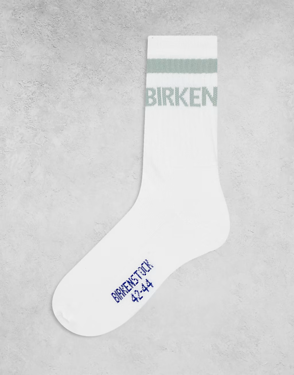 Birkenstock Cotton Tennis Sock - White/Pure Sage