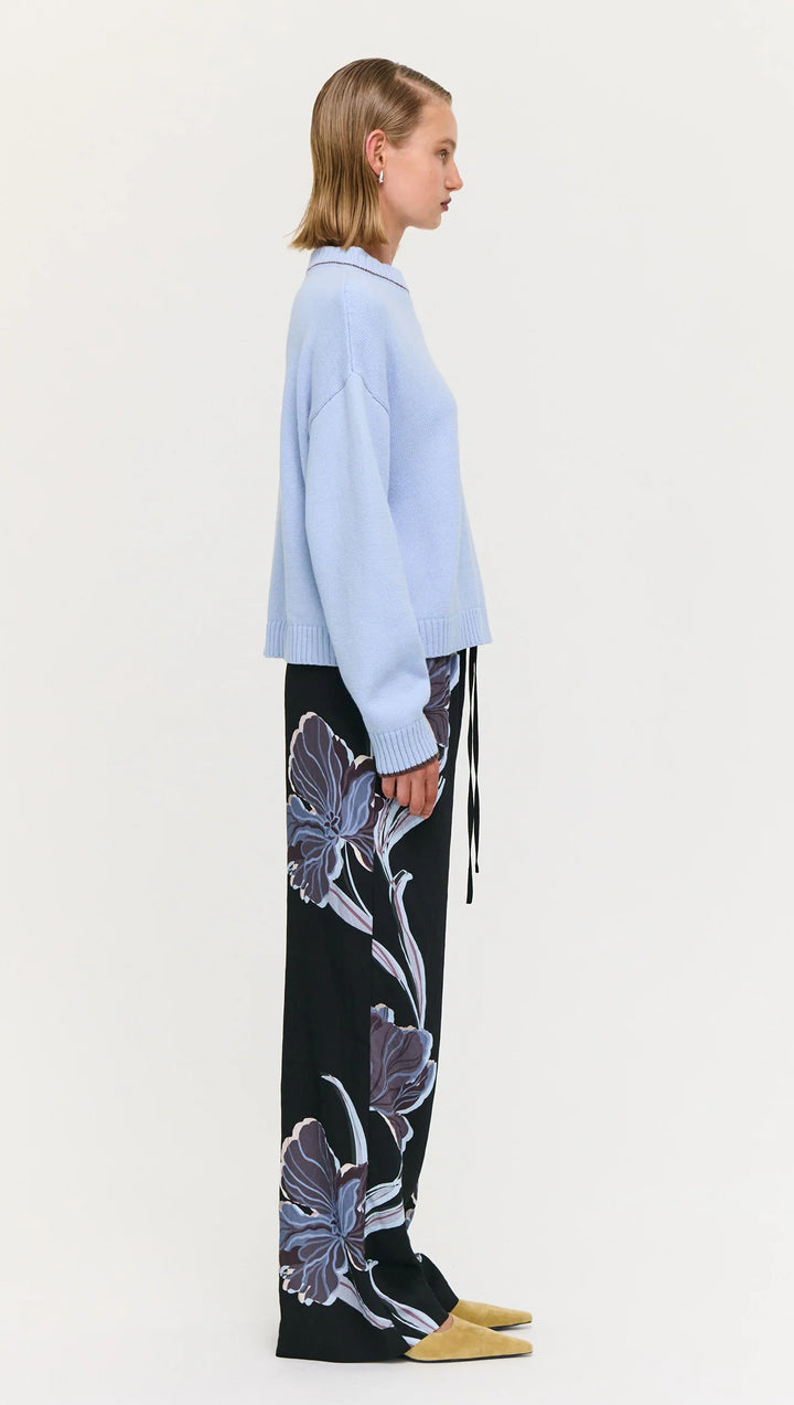 Staple The Label Harvey Knit Jumper - Sky Blue