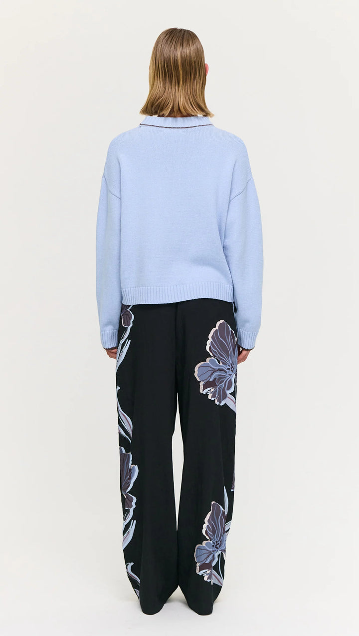 Staple The Label Harvey Knit Jumper - Sky Blue