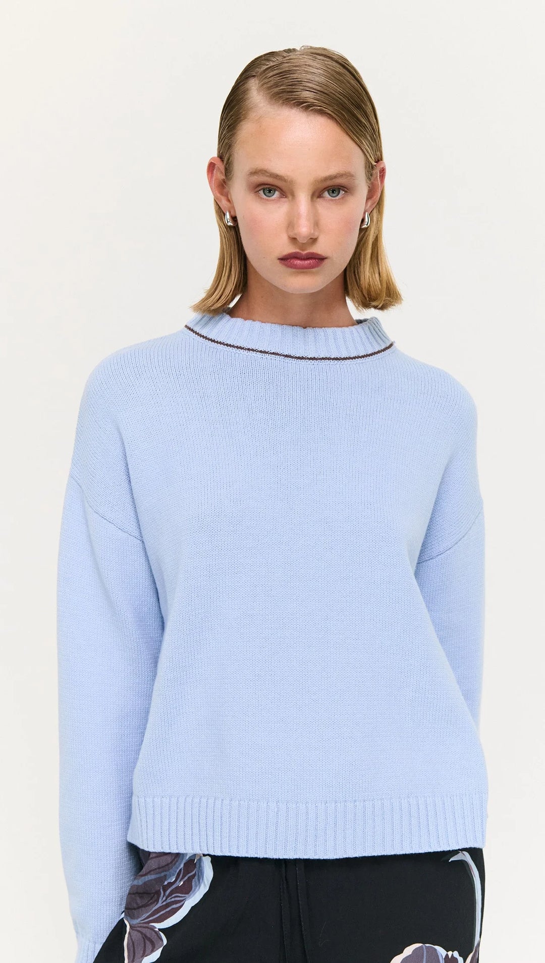 Staple The Label Harvey Knit Jumper - Sky Blue
