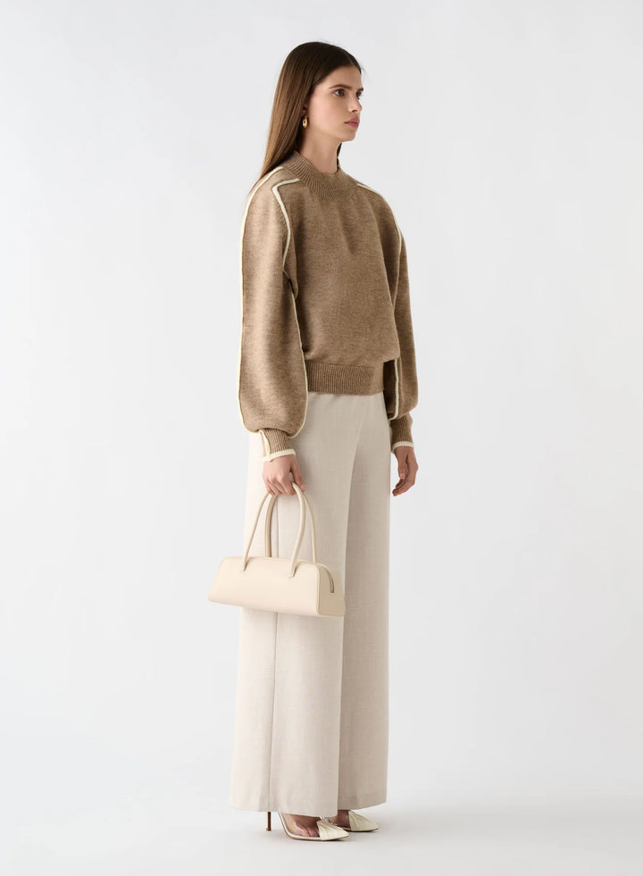 Esmaee Getaway Sweater - Mocha-Ivory