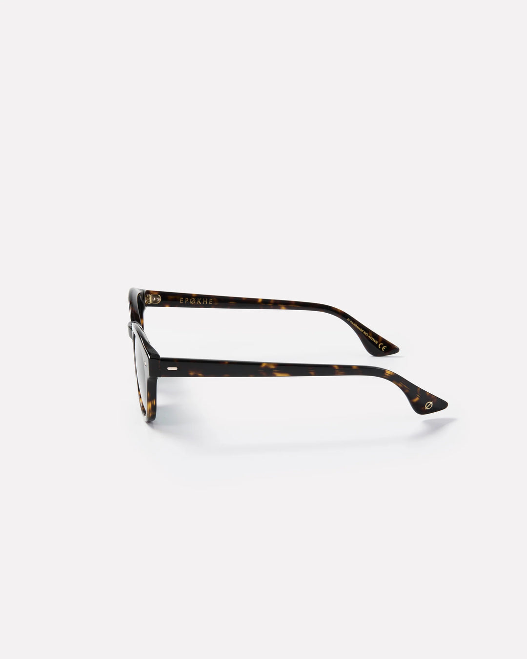 Epokhe Coil Sunglasses- Dark Tortoise Polished/Green Polarized