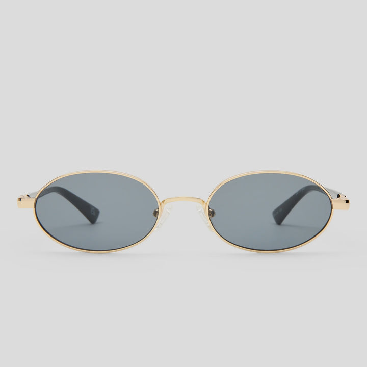 Le Specs Icicle Sunglasess - Bright Gold Smoke Mono