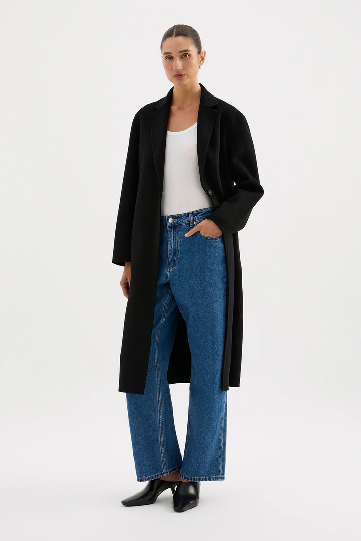 Nude Lucy Riley Wool Coat - Black
