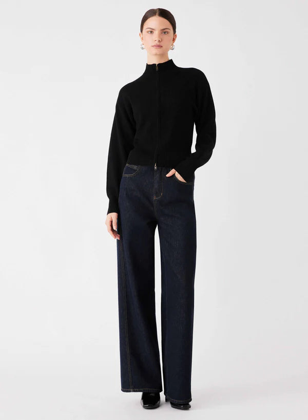 Esmaee Sierra Zip Cardi - Black