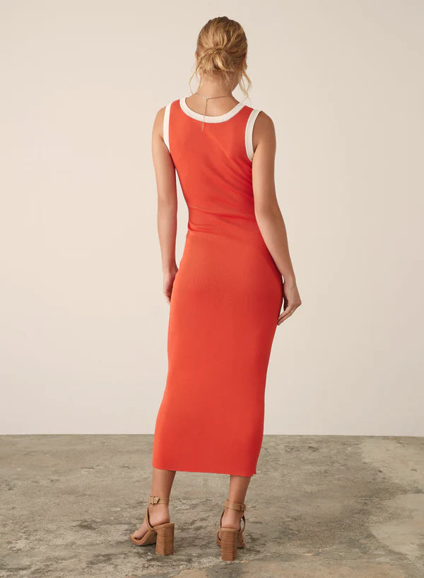 Esmaeé Crete Midi Dress - Blood Orange