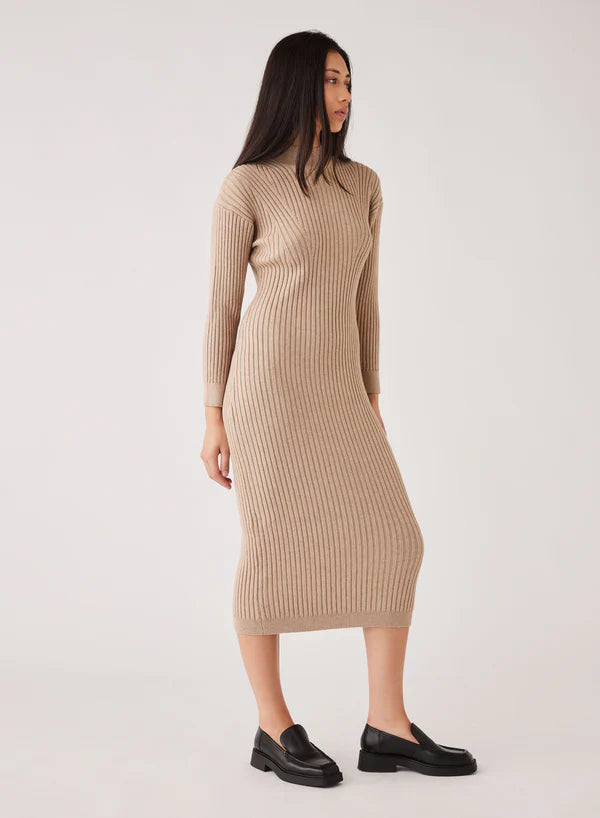 Esmaee Chloe Knit Dress - Oatmeal