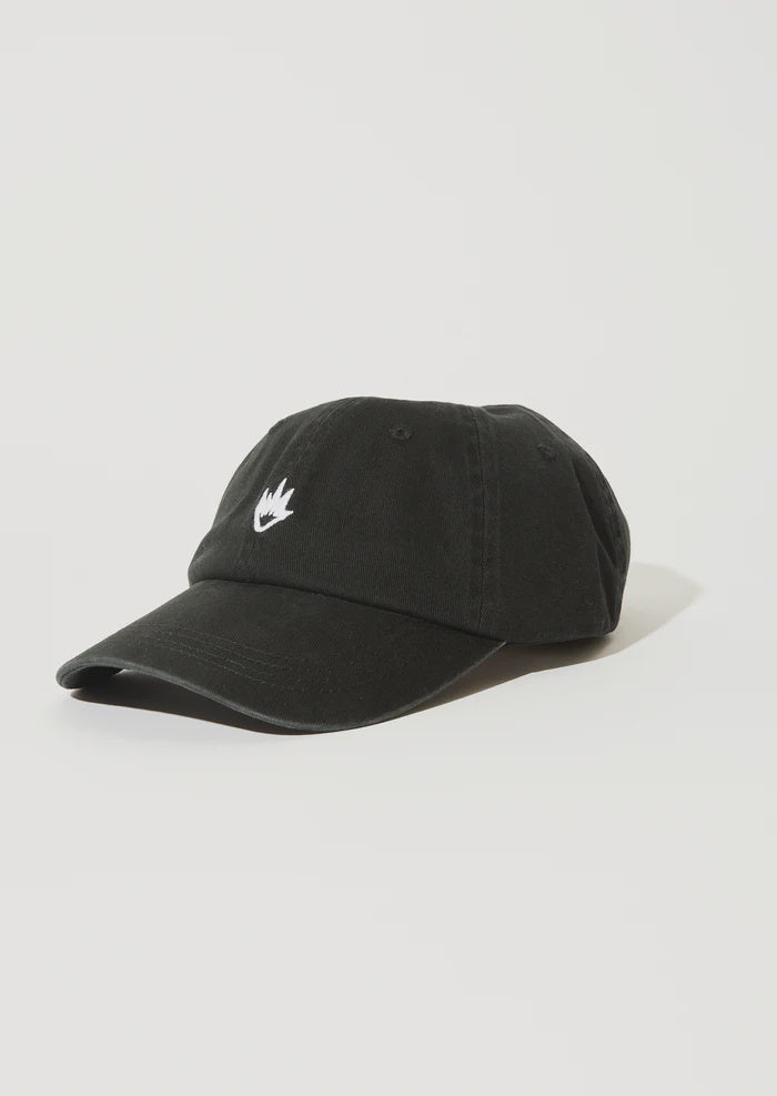 Afends Core Recycled Six Panel Cap - Stone Black