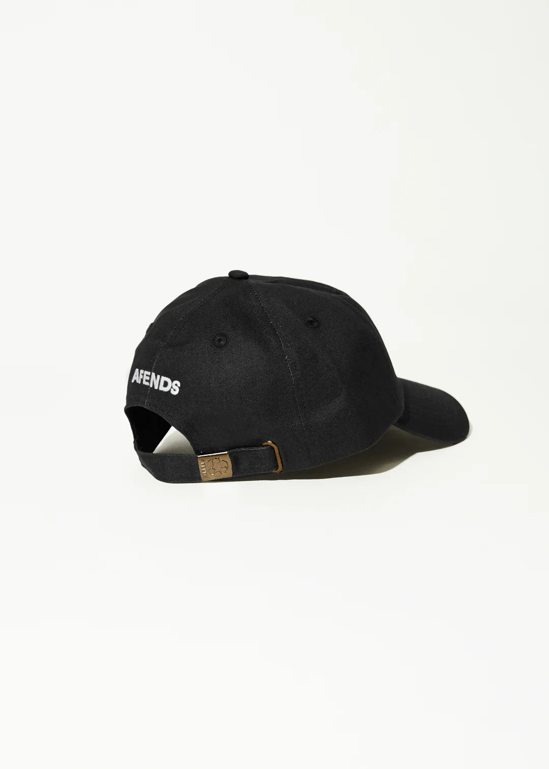 Afends Core Recycled Six Panel Cap - Stone Black