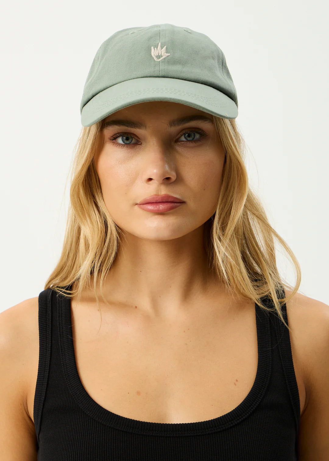Afends Core Recycled Six Panel Cap - Oil Green