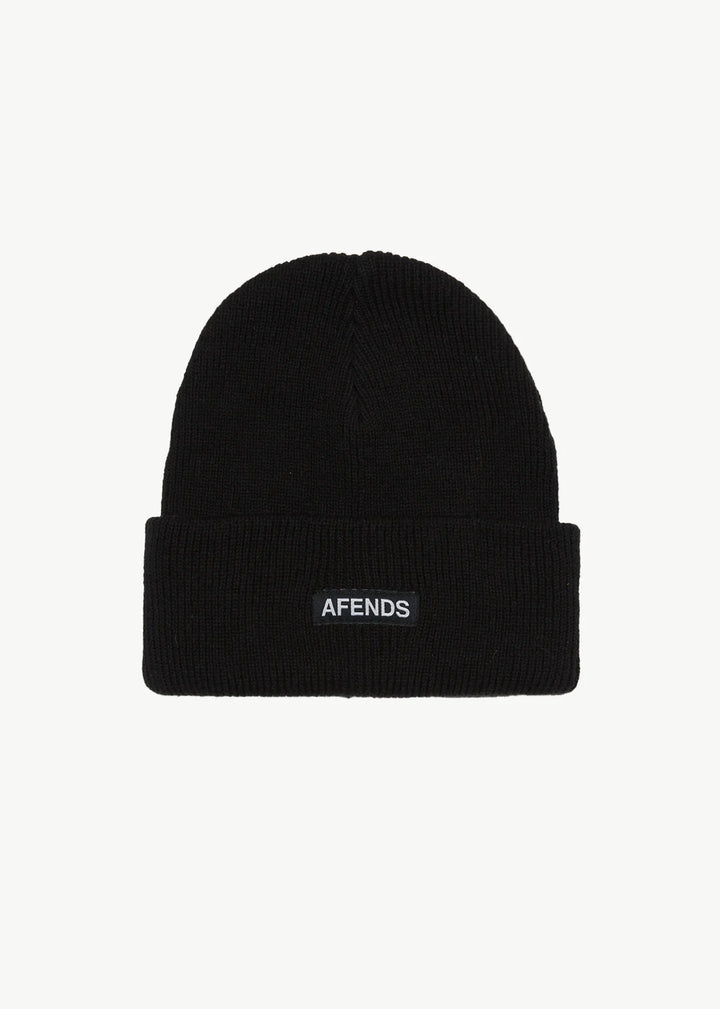 Afends Hometown Recycled Beanie - Black