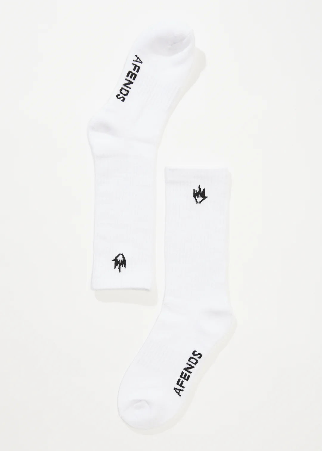 Afends Flame Socks Three Pack - White