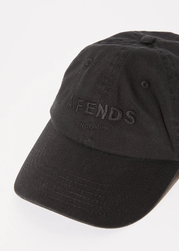 Afends Questions Recycled Siz Panel Cap - Washed Black