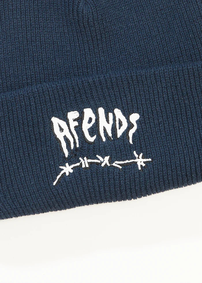 Afends Barbwire Recycled Beanie - Navy