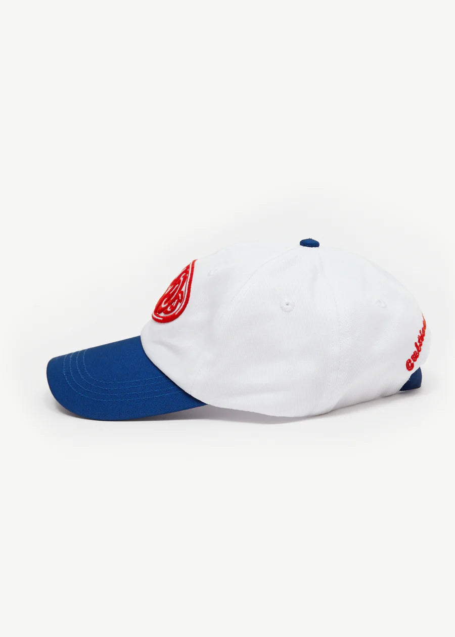 Afends Frogga Recycled Six Panel Cap- White