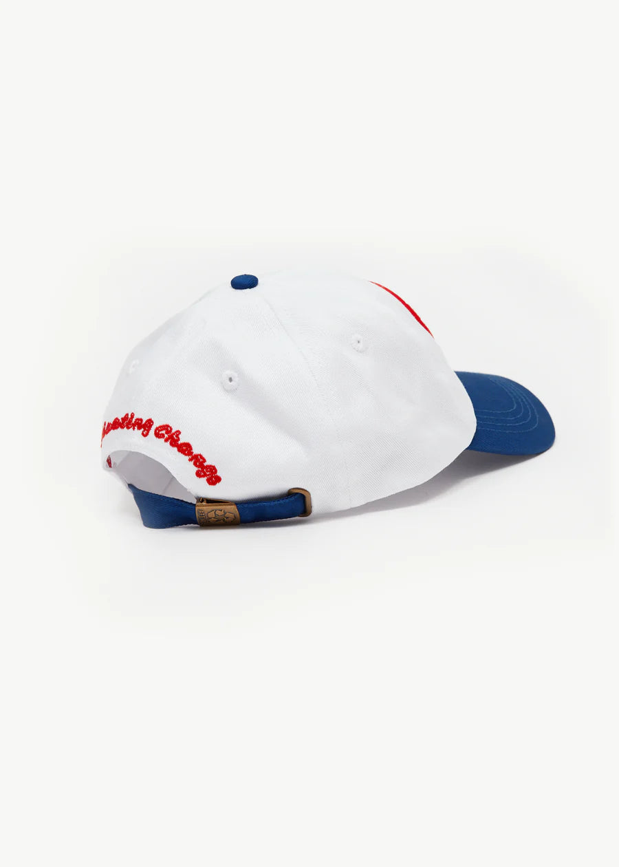 Afends Frogga Recycled Six Panel Cap- White