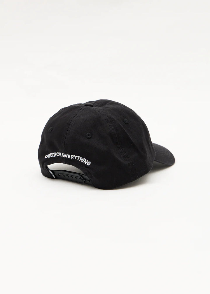 Afends Burnin Six Panel Cap - Stone Black