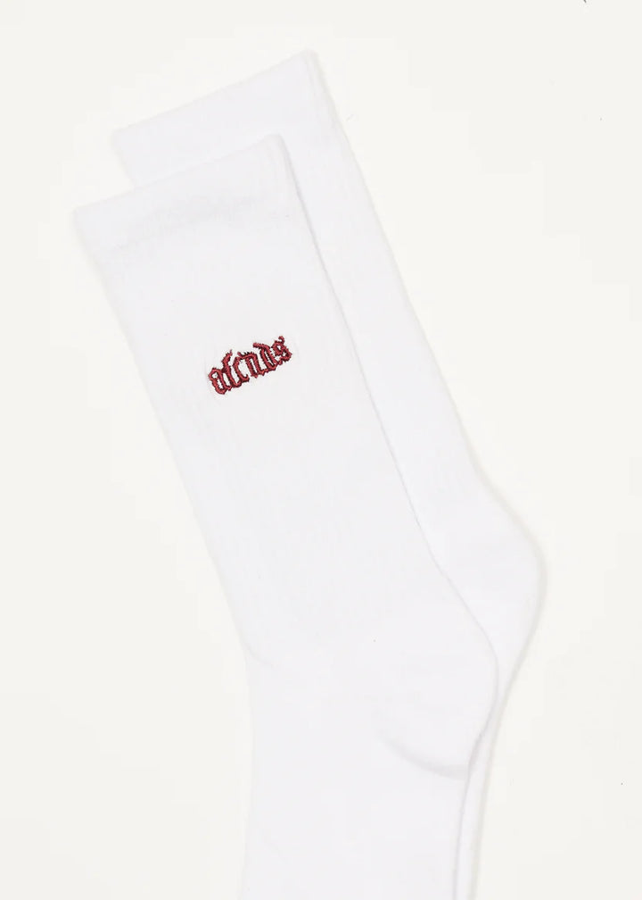 Afends Angel Zone Socks 2 Pack - Black & White