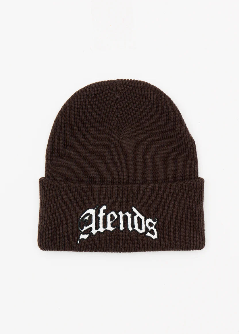 Afends Home Cuffed Beanie - Coffee