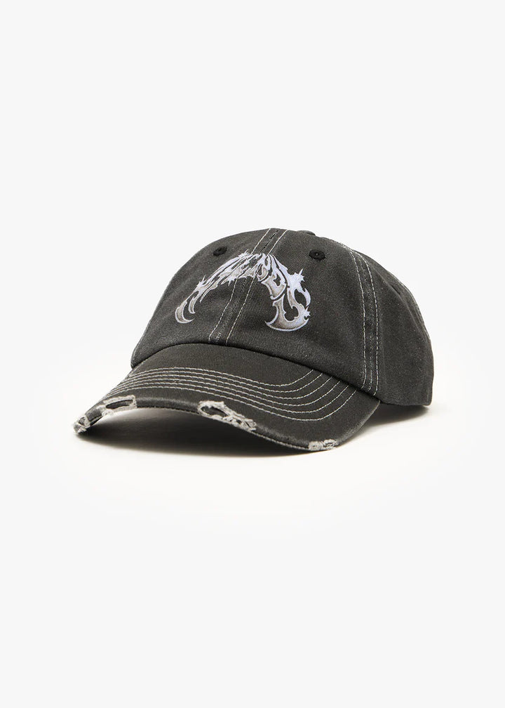 Afends Six Panel Cap - Stone Black