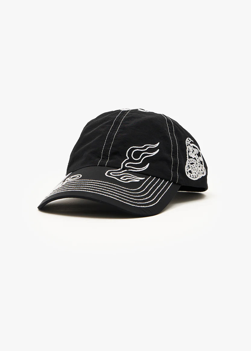 Afends Motor Six Panel Cap - Black