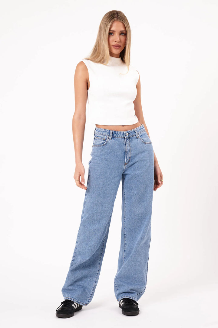 Abrand 95 Mid Baggy Jean - Gigi - Mid Blue