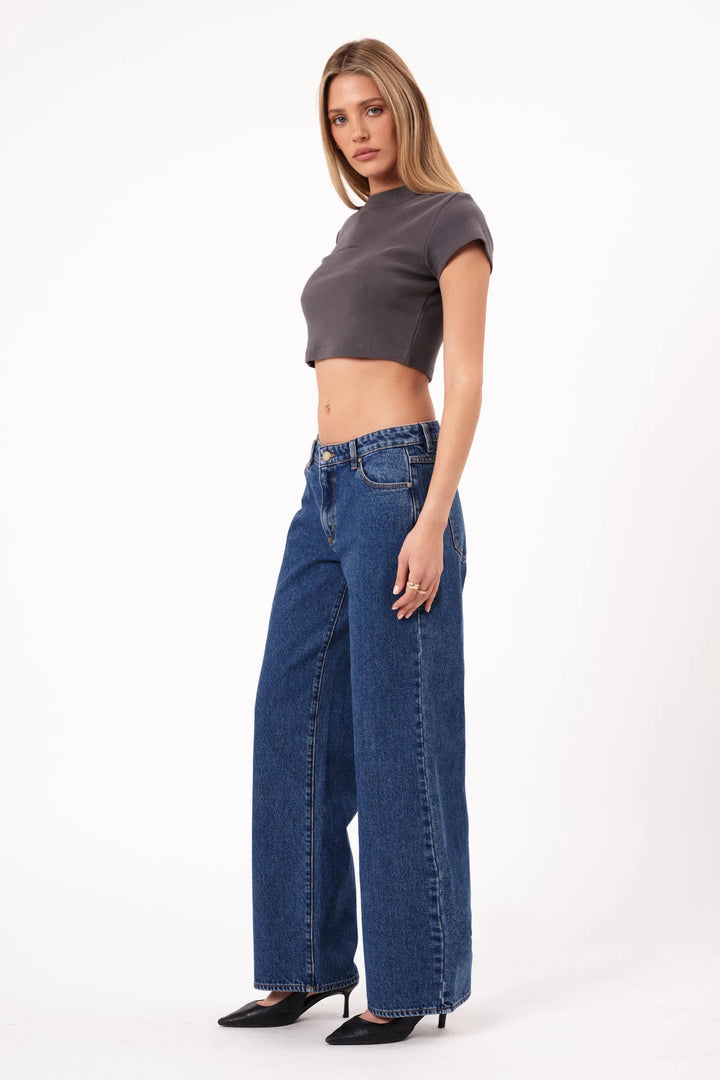 Abrand 99 Low Baggy Jean - Bella - Mid Blue