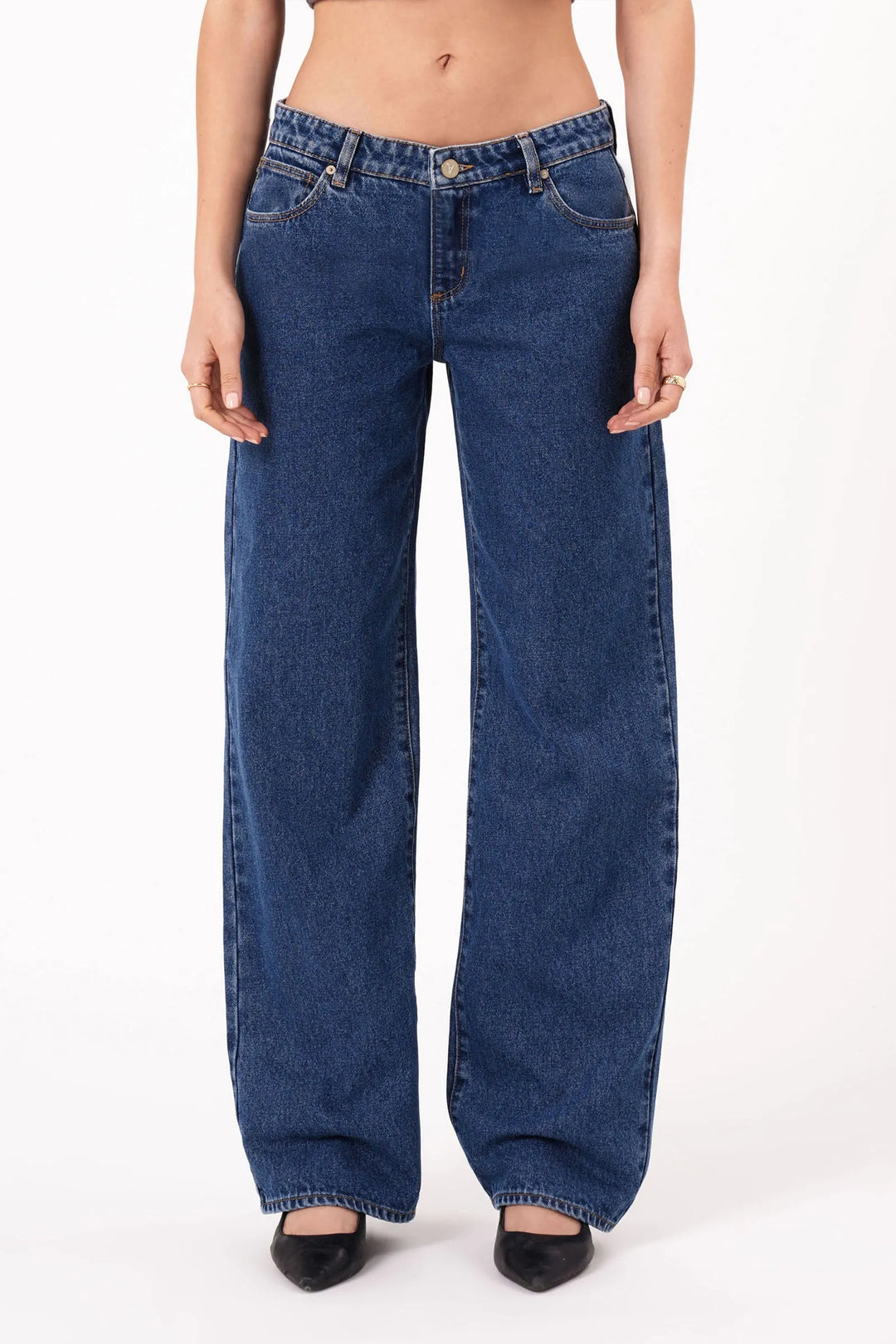Abrand 99 Low Baggy Jean - Bella - Mid Blue