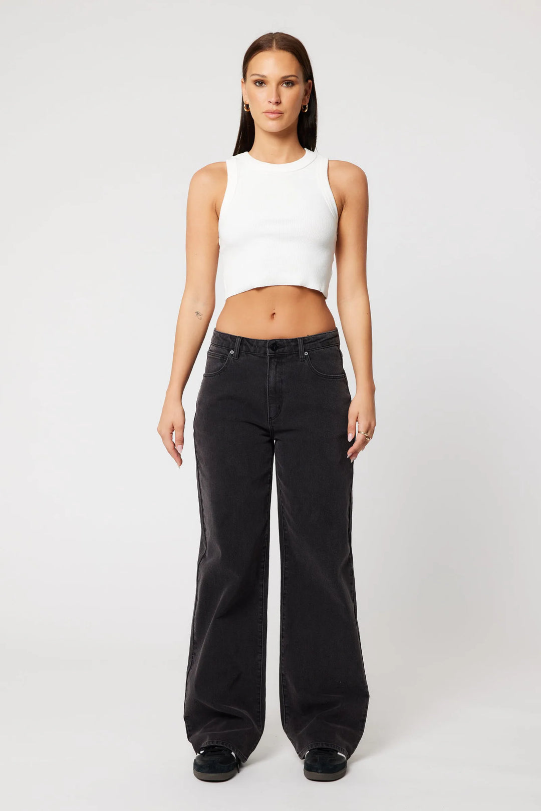Abrand 95 Mid Baggy Jean - Heidi - Washed Black
