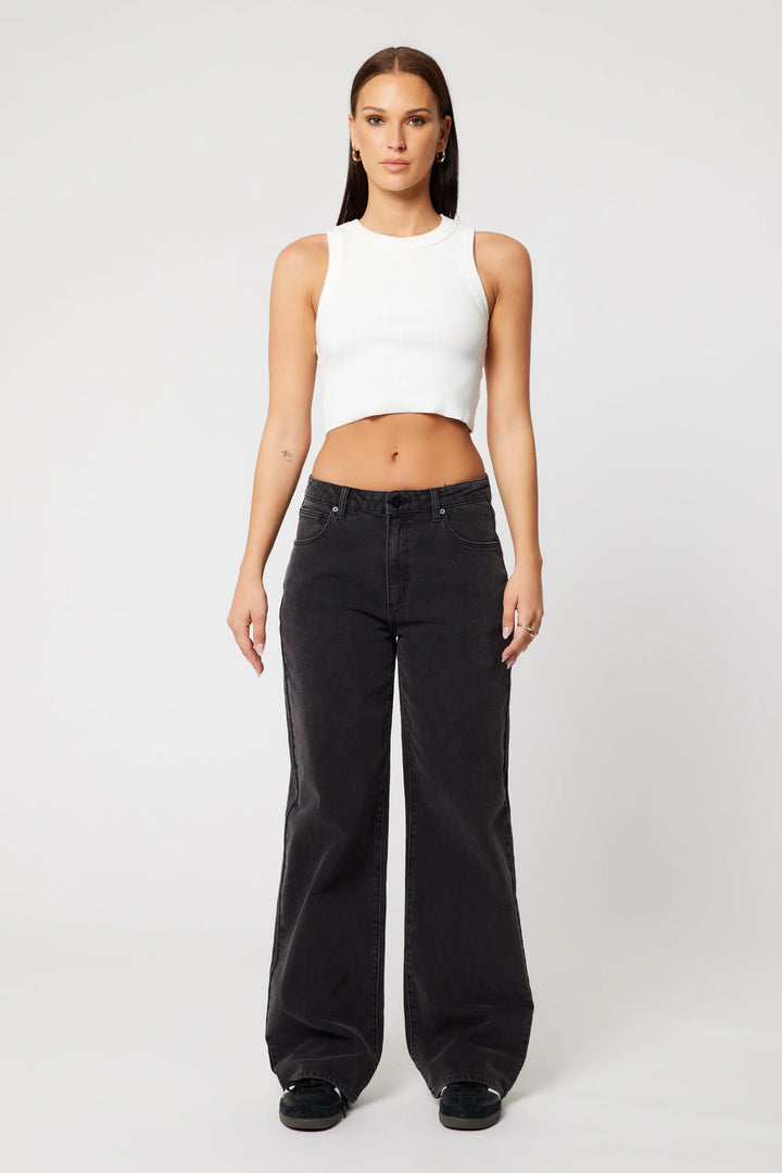 Abrand 95 Mid Baggy Jean - Heidi - Washed Black