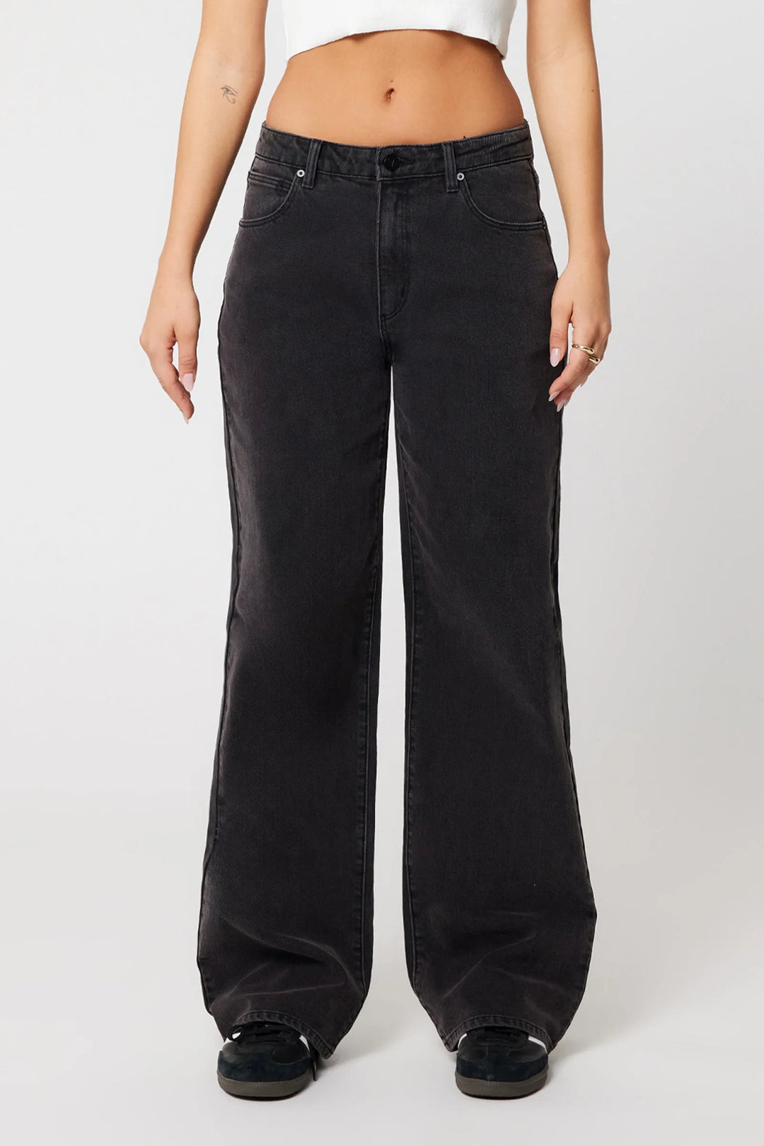 Abrand 95 Mid Baggy Jean - Heidi - Washed Black