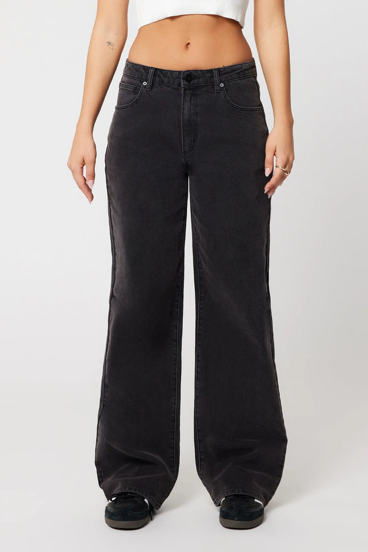 Abrand 95 Mid Baggy Jean - Heidi - Washed Black