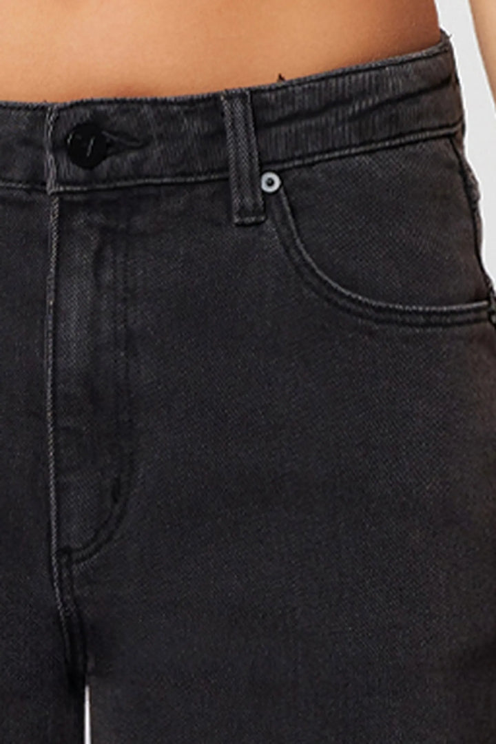 Abrand 95 Mid Baggy Jean - Heidi - Washed Black