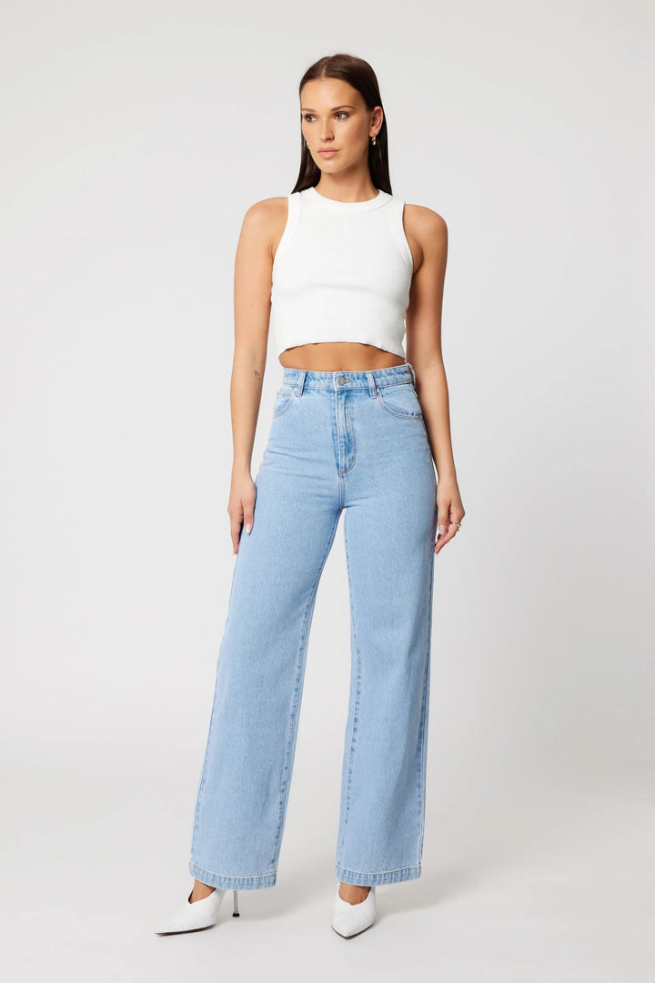 Abrand 94 High & Wide Jean - Kendall - Light Vintage Indigo