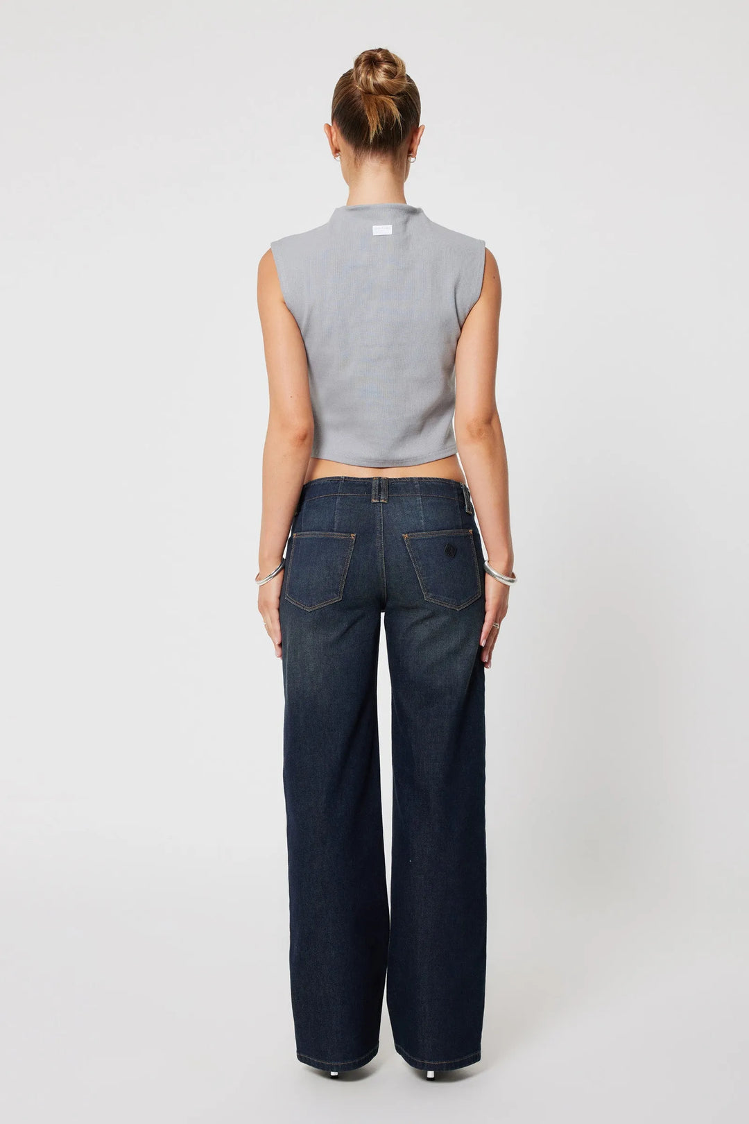 Abrand A 99 Low & Wide Jean - Halle - Dark Denim