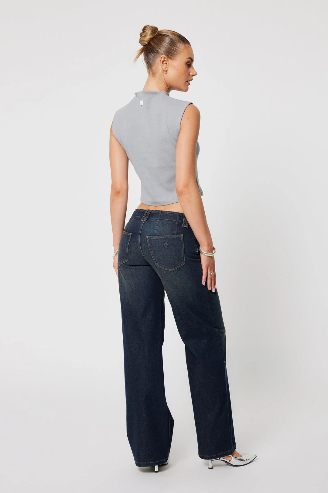 Abrand A 99 Low & Wide Jean - Halle - Dark Denim