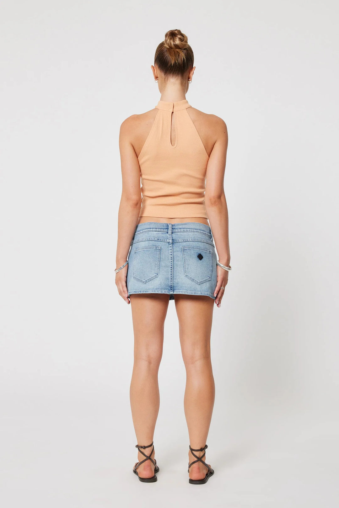Abrand 99 Low Denim Skirt - Willa - Light Vintage Blue