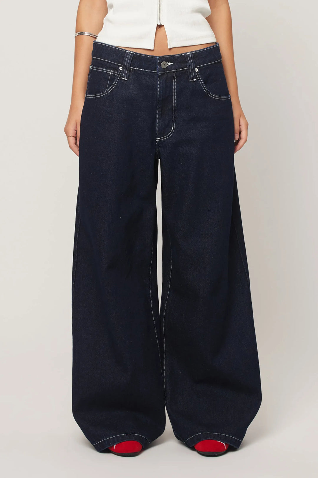 Abrand 99 Low Mega Baggy Jean - Nicky - Rinse Denim