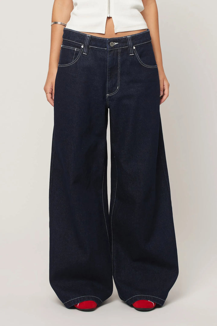 Abrand 99 Low Mega Baggy Jean - Nicky - Rinse Denim