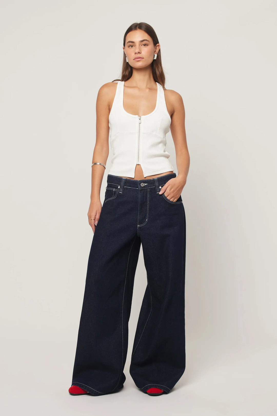 Abrand 99 Low Mega Baggy Jean - Nicky - Rinse Denim