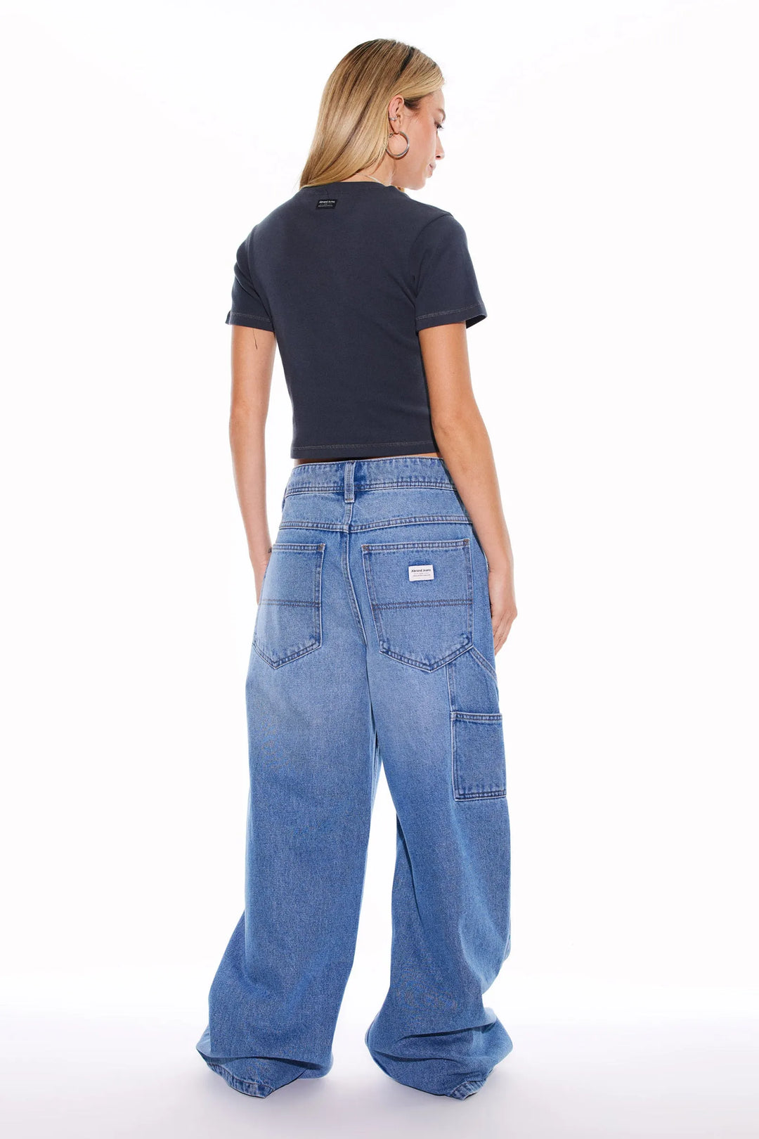 Abrand From Heaven Baby Rib Tee-Charcoal