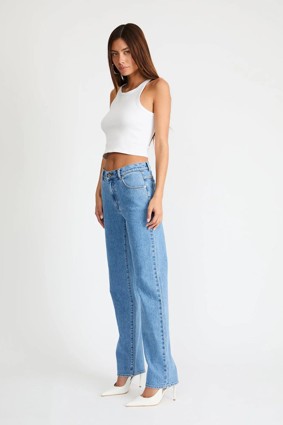 Abrand 95 Mid Straight Jean - Debbie