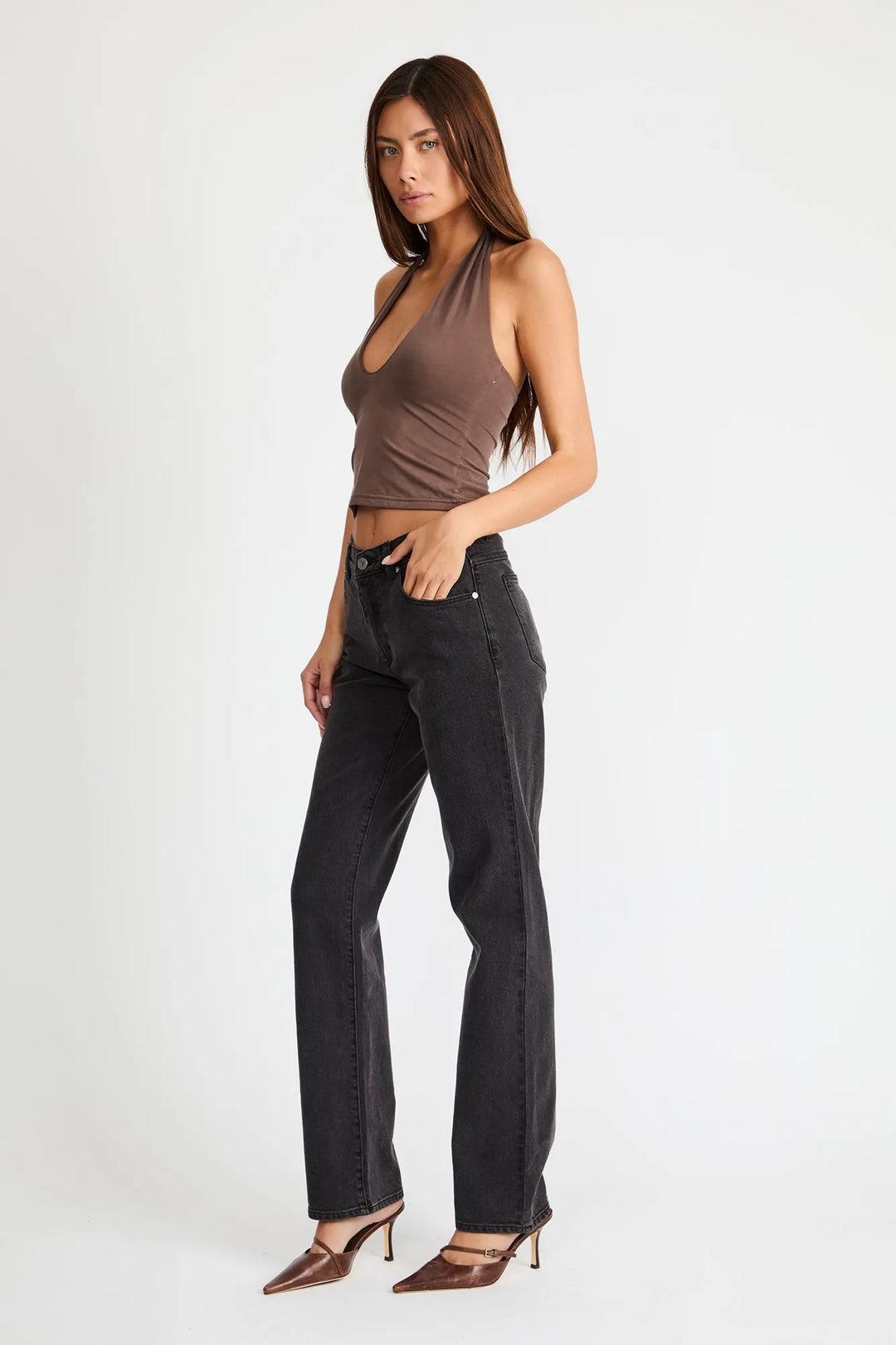Abrand 95 Mid Straight Jean - Sophie
