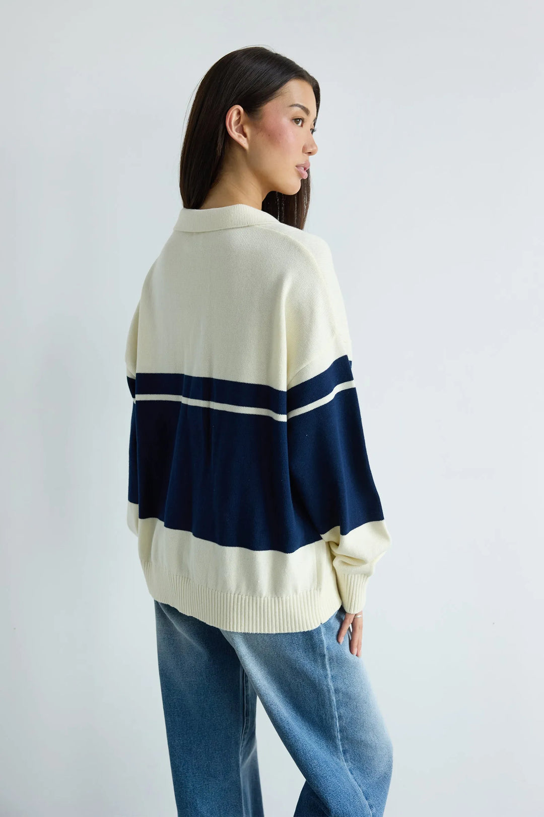 Abrand 99 Rugby Knit - Blue Stripe
