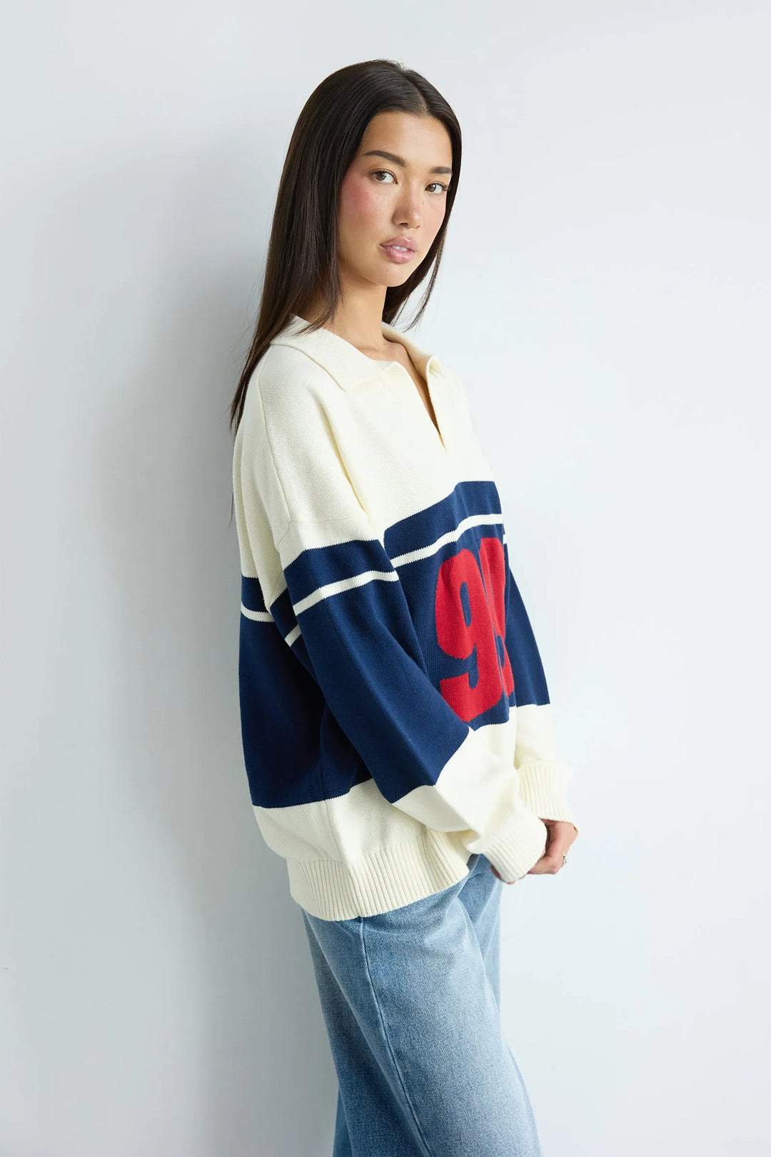 Abrand 99 Rugby Knit - Blue Stripe
