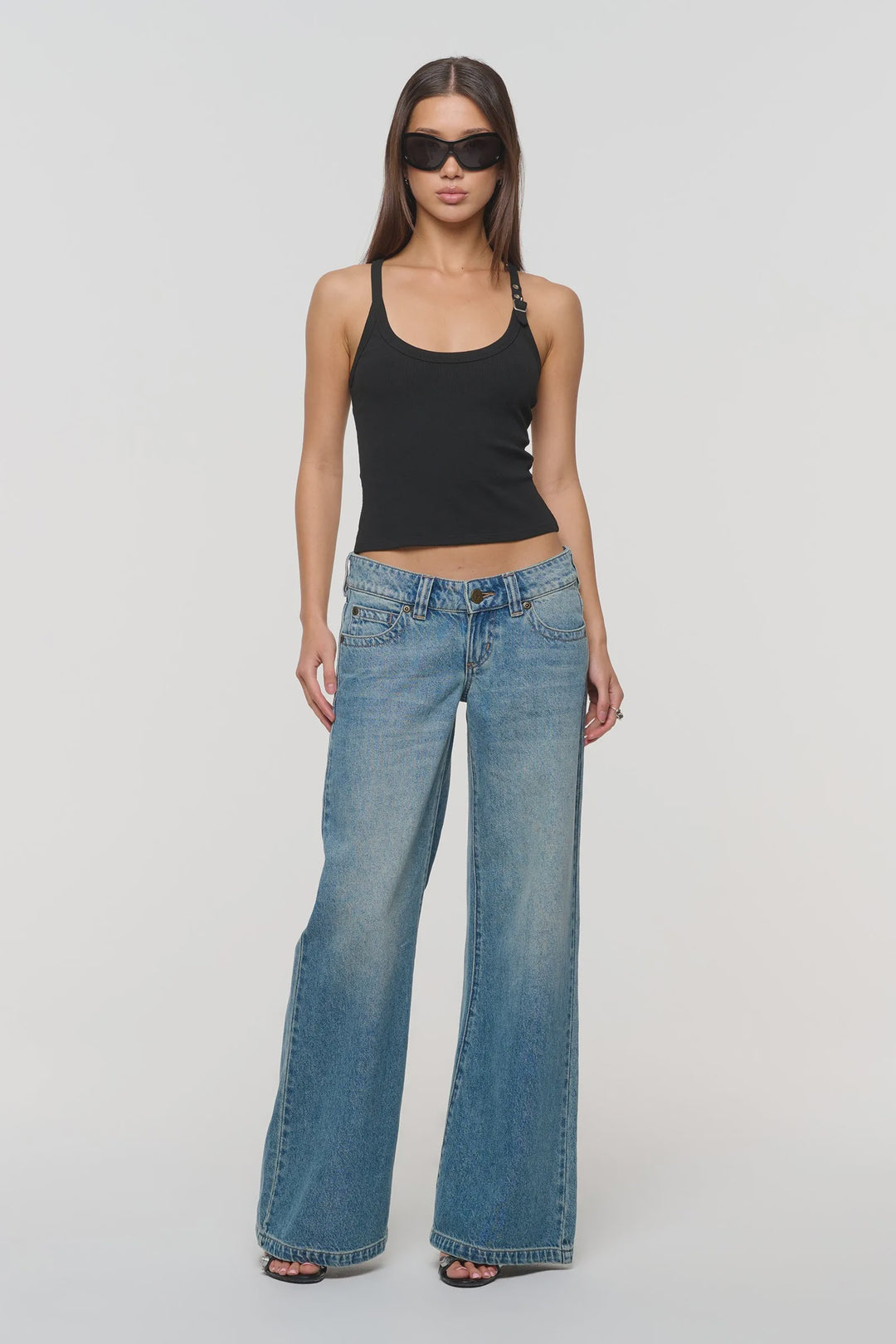 Abrand 00 Super Low & Wide Denim Jean - Cassidy Recycled