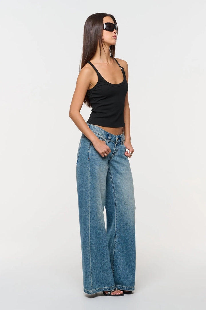 Abrand 00 Super Low & Wide Denim Jean - Cassidy Recycled