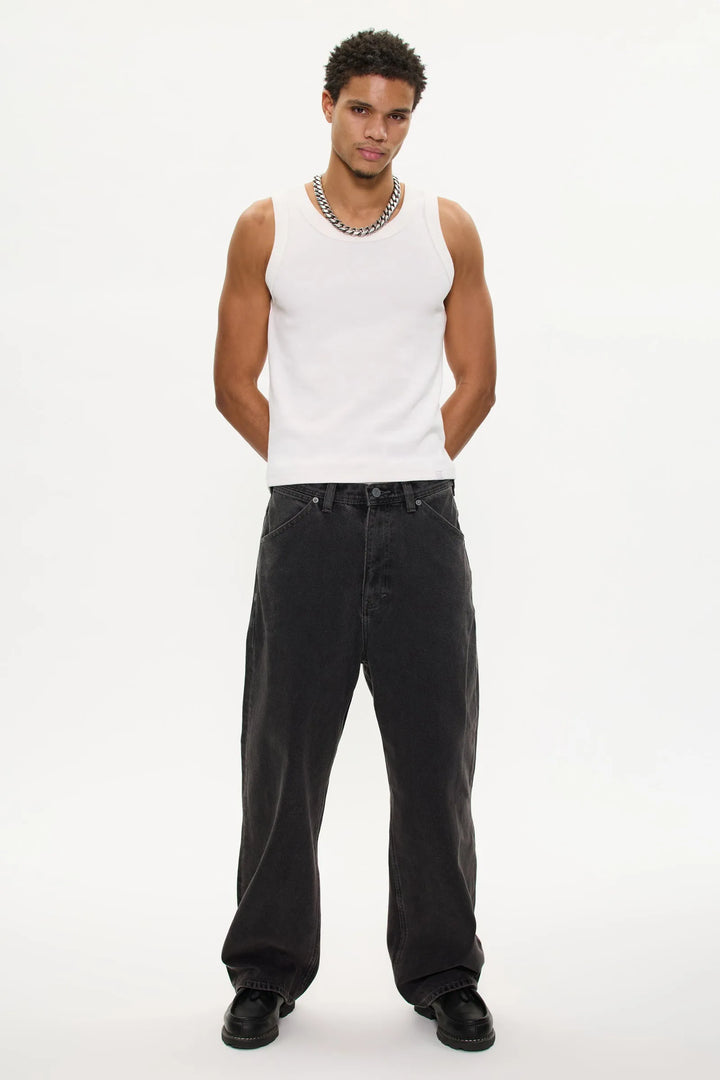 Abrand A6 Big Baggy Jean - Bazza - Washed Black