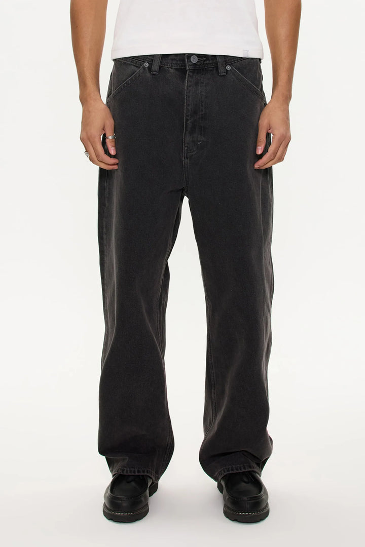 Abrand A6 Big Baggy Jean - Bazza - Washed Black